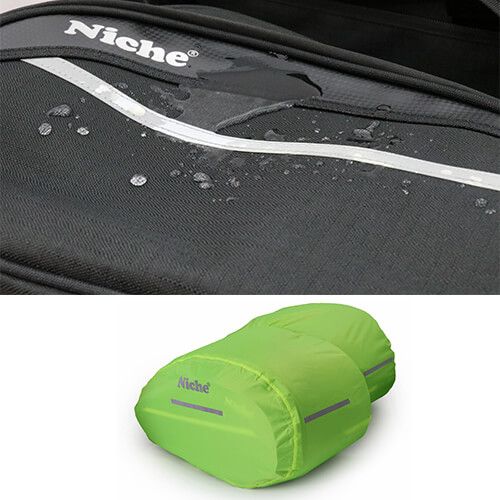 Made of  abrasion resistance & water resistance, also comes with a rain-cover.